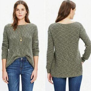 Madewell | 100% Cotton Leftbank Hi Low Pullover Knit Sweater | Size M